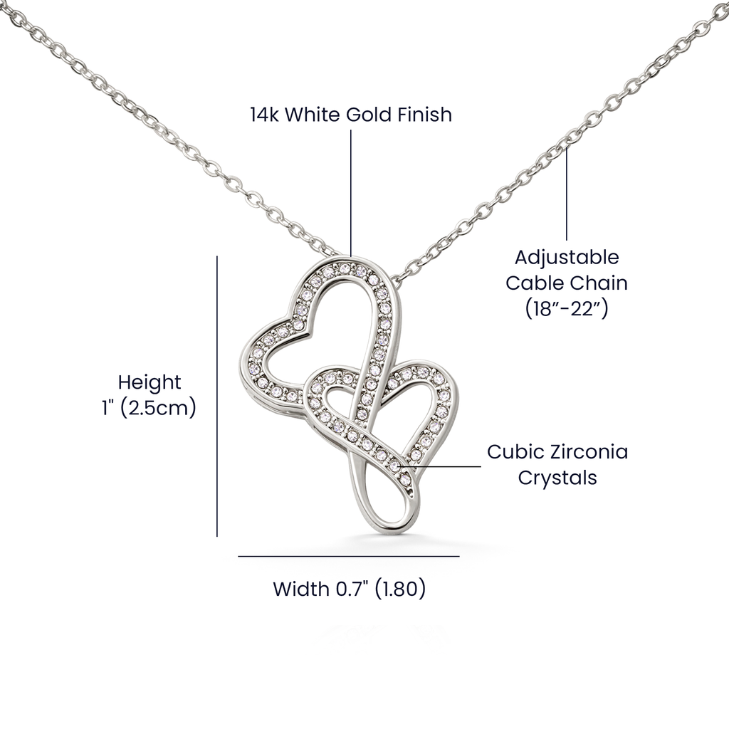 Heart-to-Heart Pendant Necklace  - Elegant Gift for Her