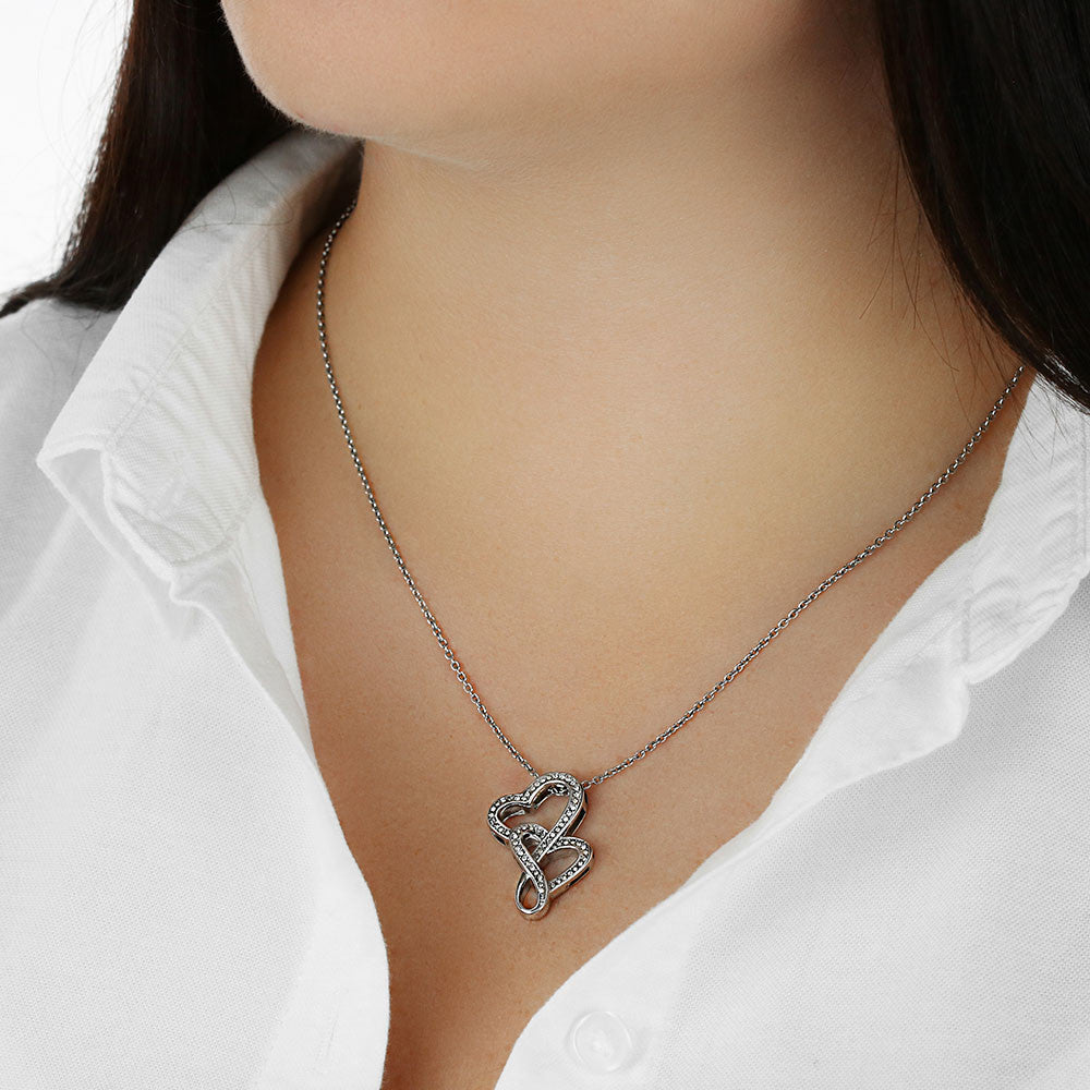 Heart Pendant Necklace in White Gold - Unbreakable Bond Gift