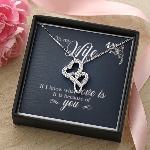 Heart-to-Heart Pendant Necklace  - Elegant Gift for Her