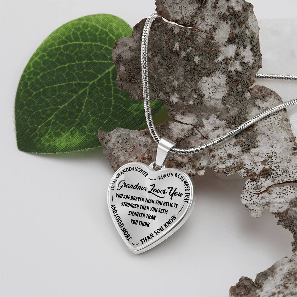 Grandma Loves You - Heart Necklace- LUXURY - SALE!!