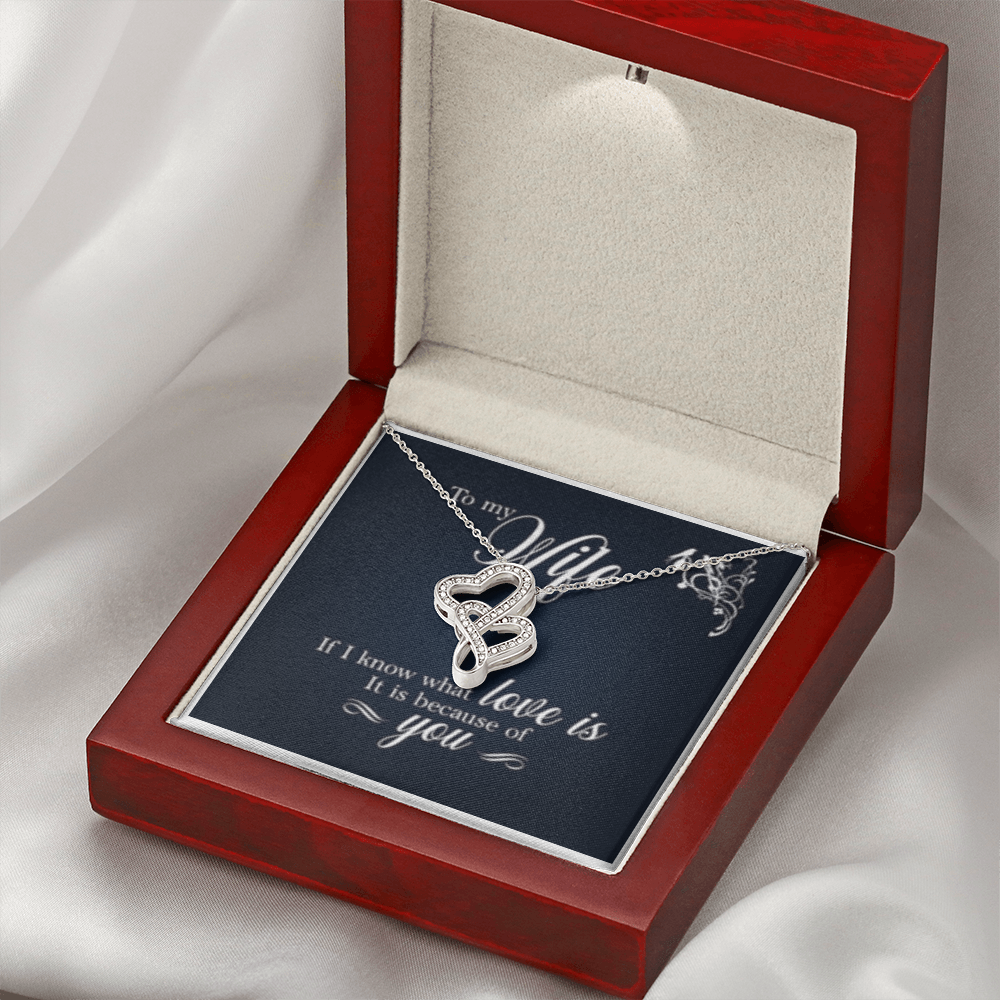 Heart-to-Heart Pendant Necklace  - Elegant Gift for Her