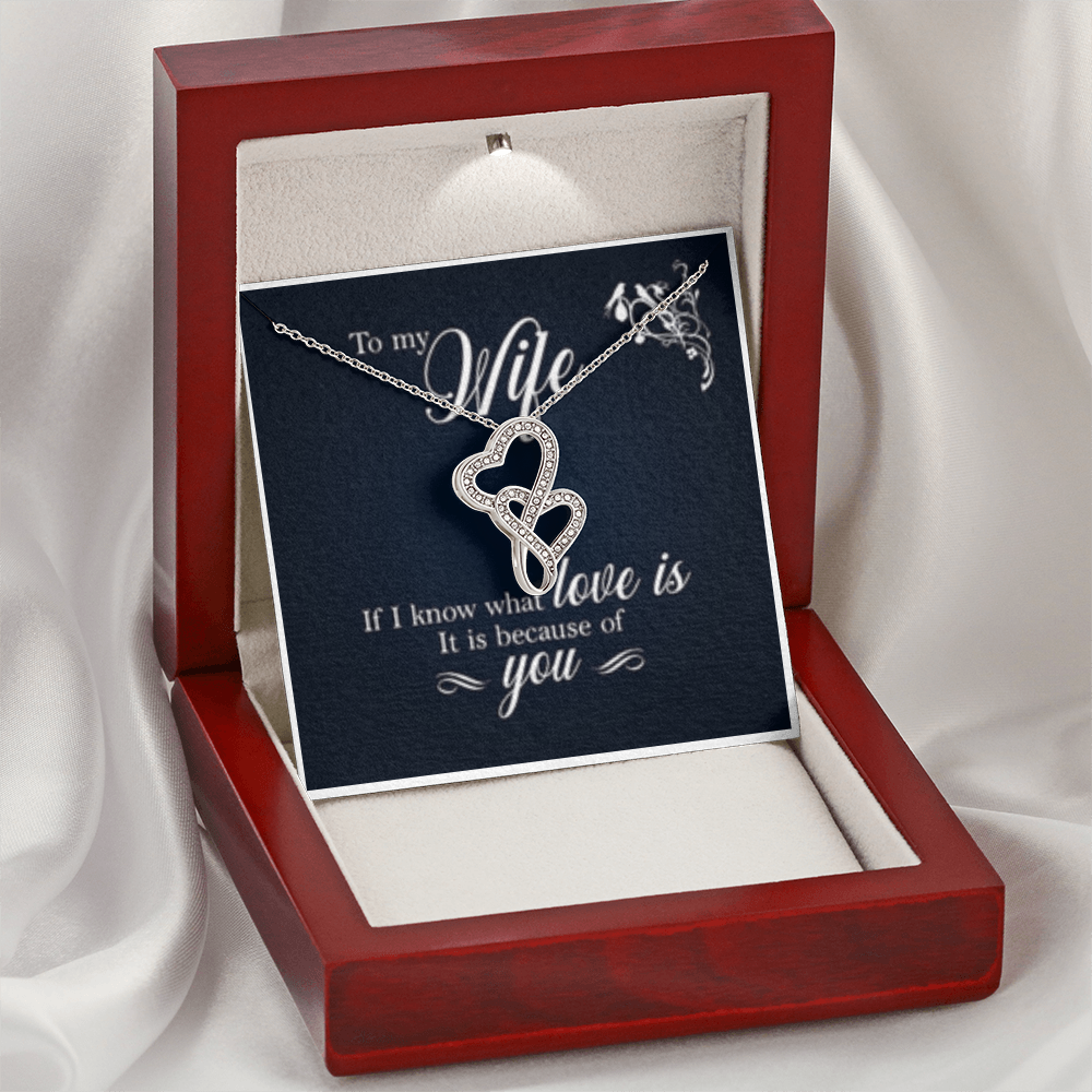 Heart-to-Heart Pendant Necklace  - Elegant Gift for Her
