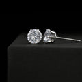 Cubic Zirconia White Gold Dipped Earrings