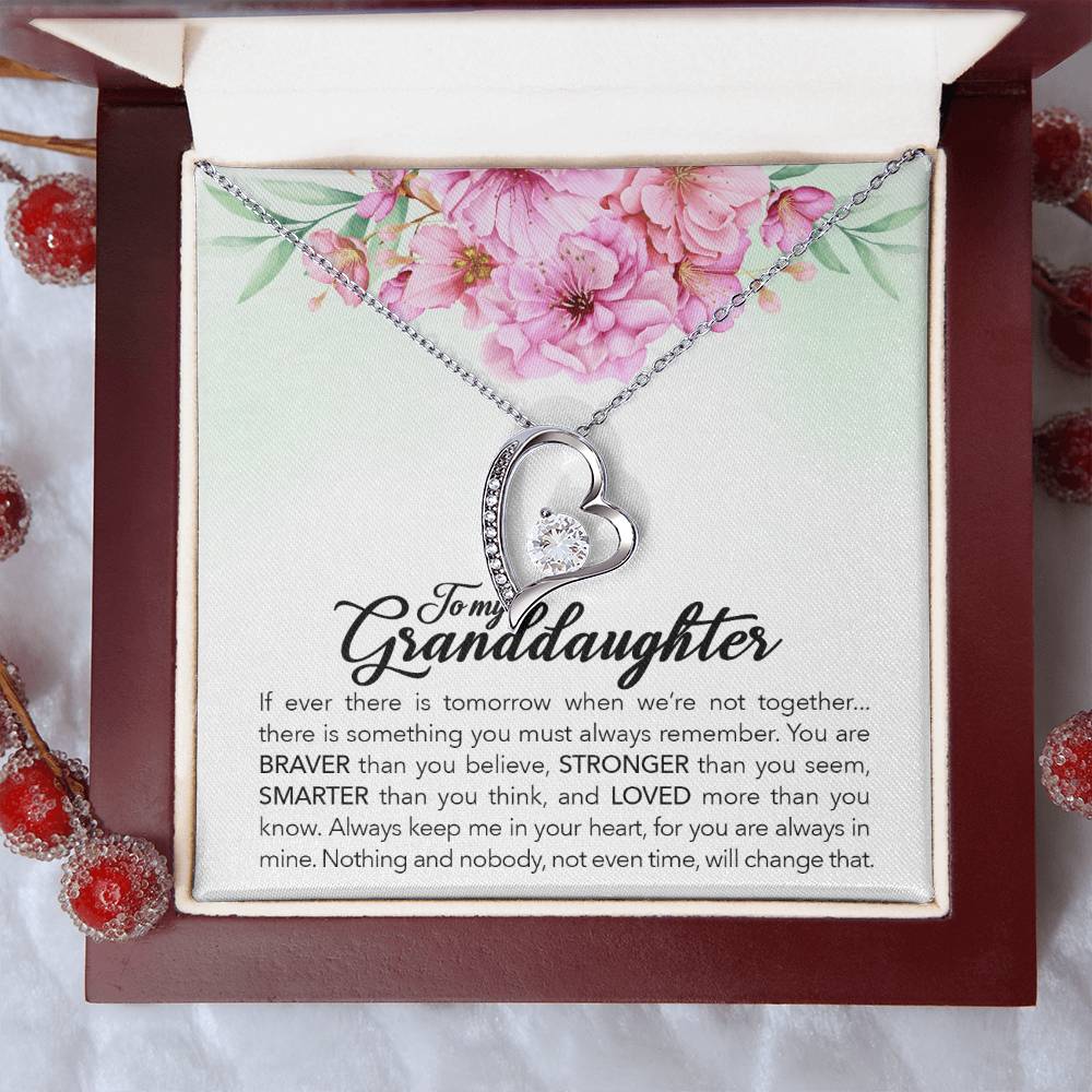Brave Granddaughter - Forever Love Necklace -GOLD FINISH