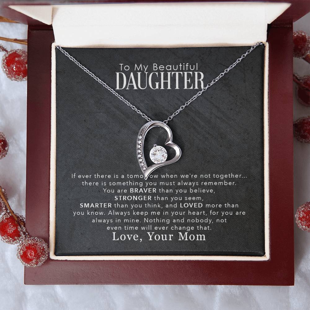 My Beautiful Daughter - Forever Love Necklace- GOLD FINISH