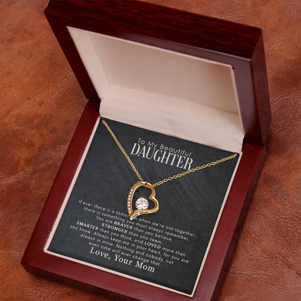 My Beautiful Daughter - Forever Love Necklace- GOLD FINISH