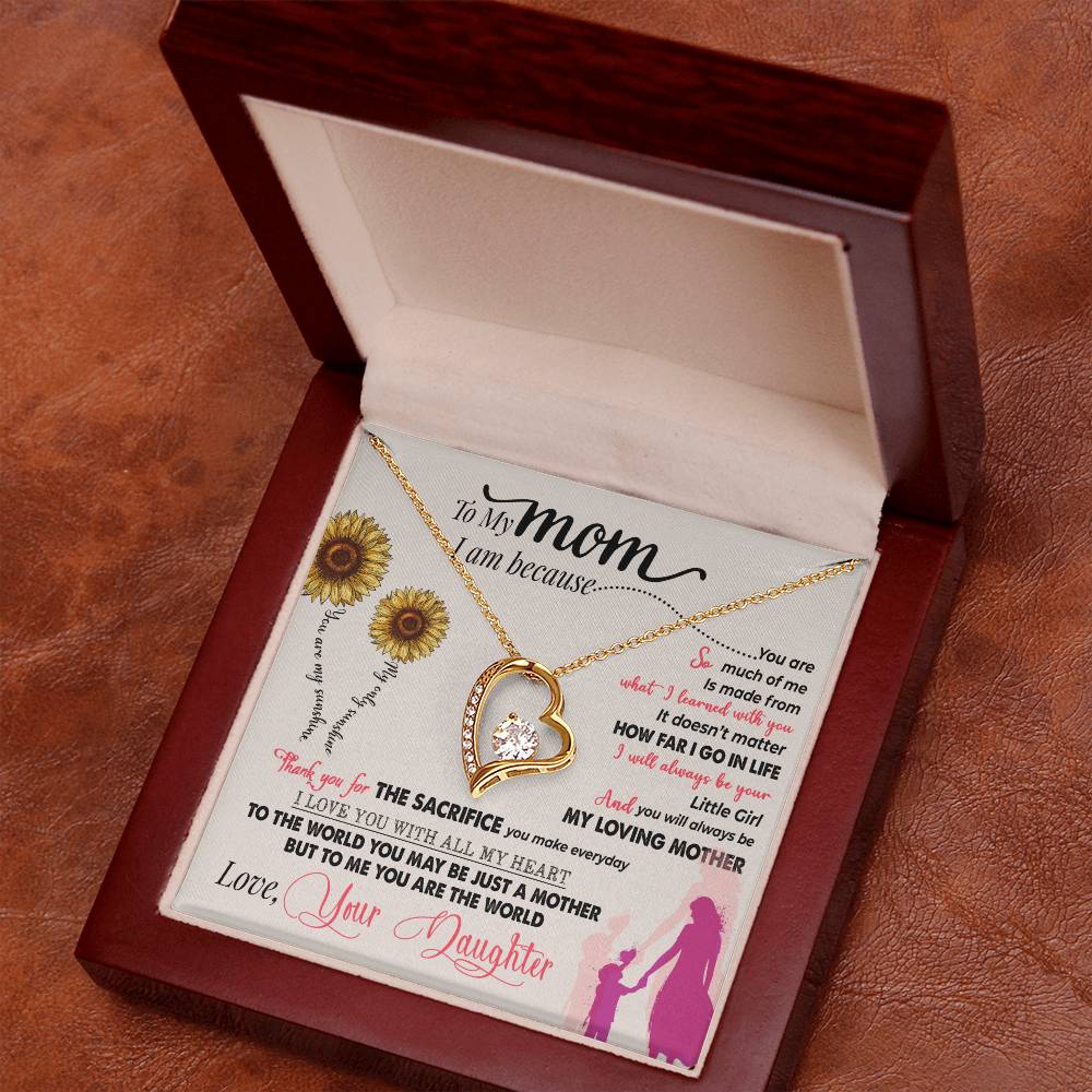 You Are My Sunshine - Forever Love Necklace - GOLD FINISH