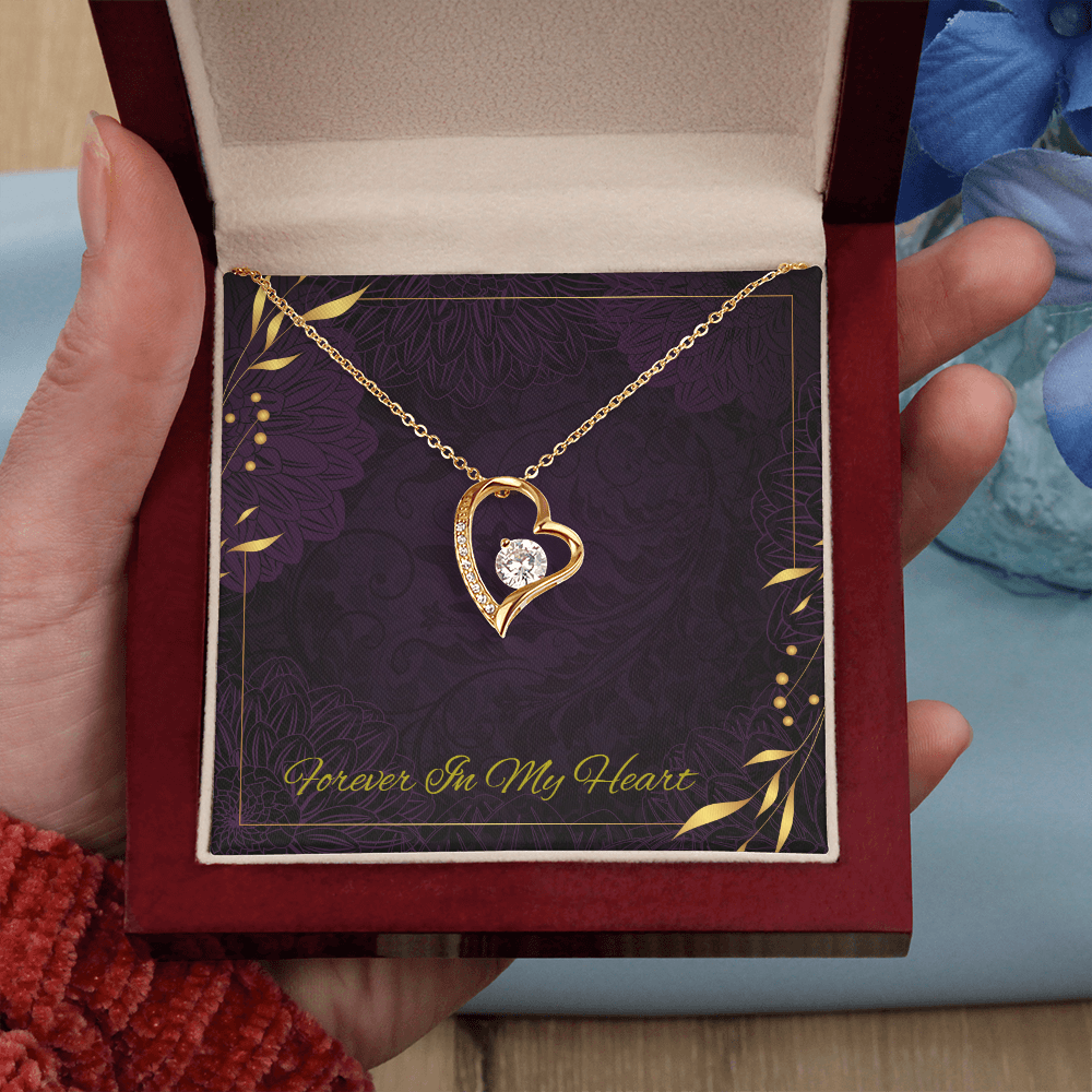 Forever In My Heart - Necklace for a Special  Loved one! - GOLD FINISH- SALE!
