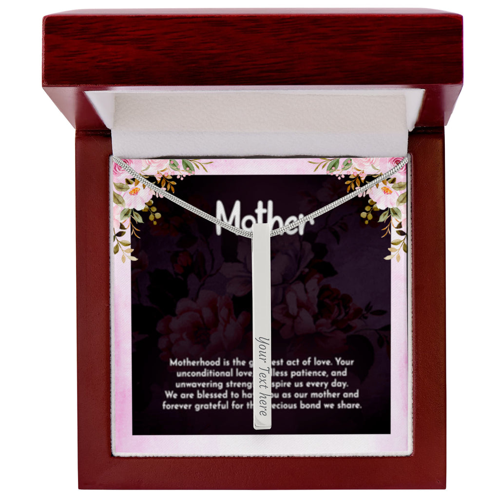 Mother - Custom Engraved 4-Sided Stick Necklace