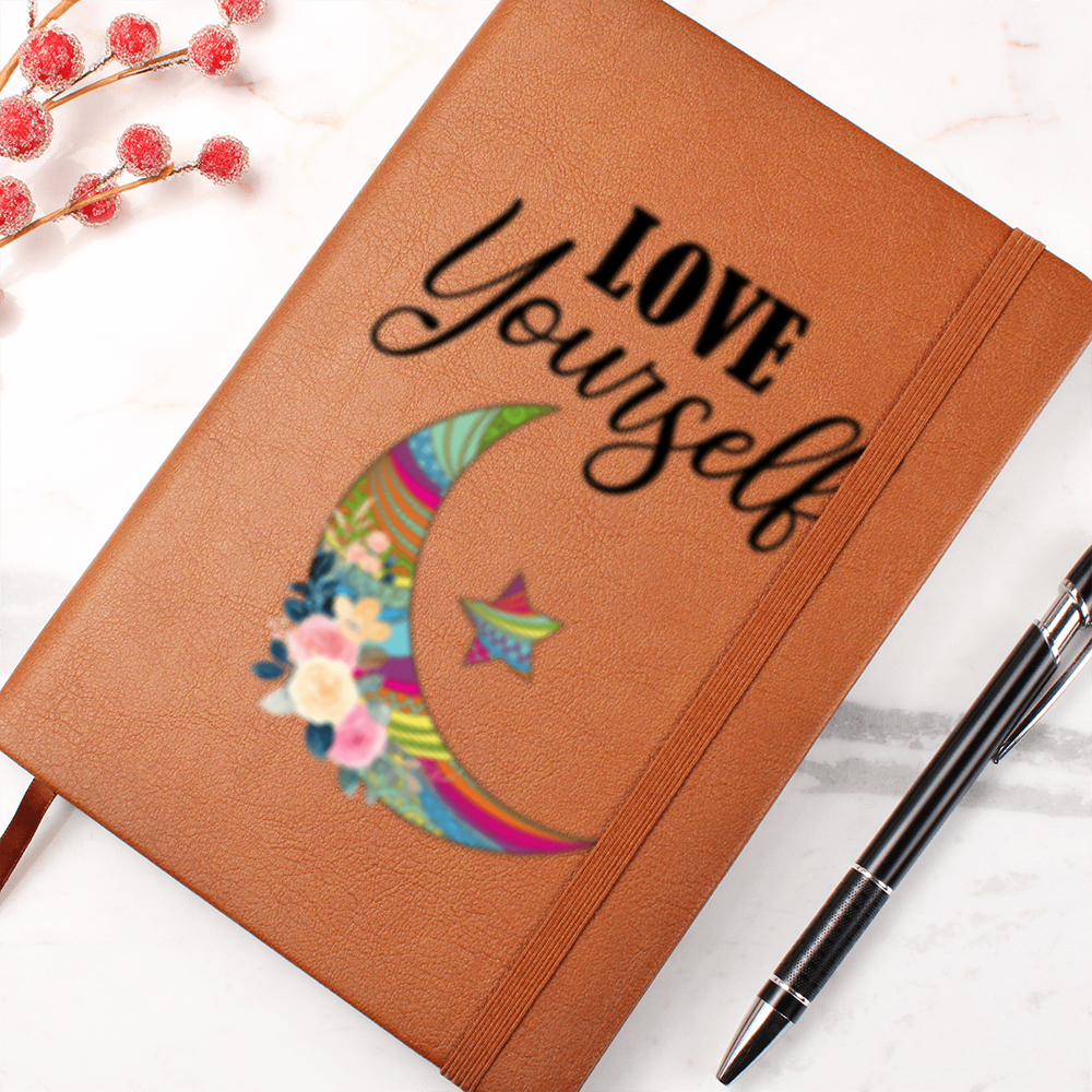 Love your Self- Leather Graphic Journal