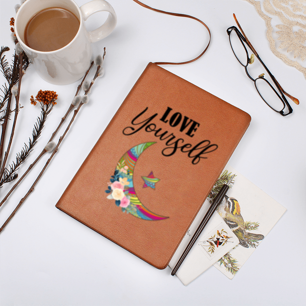 Love your Self- Leather Graphic Journal
