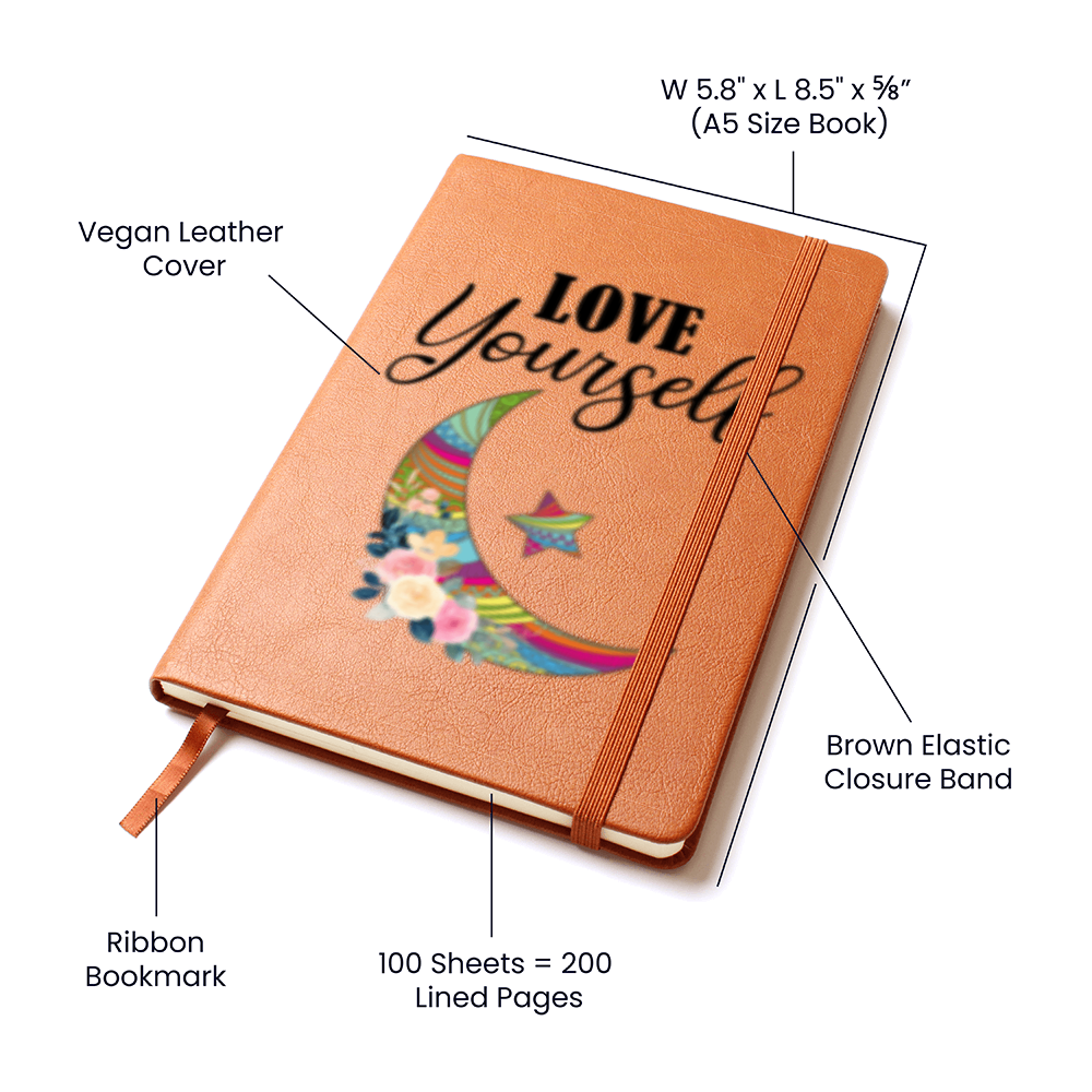 Love your Self- Leather Graphic Journal