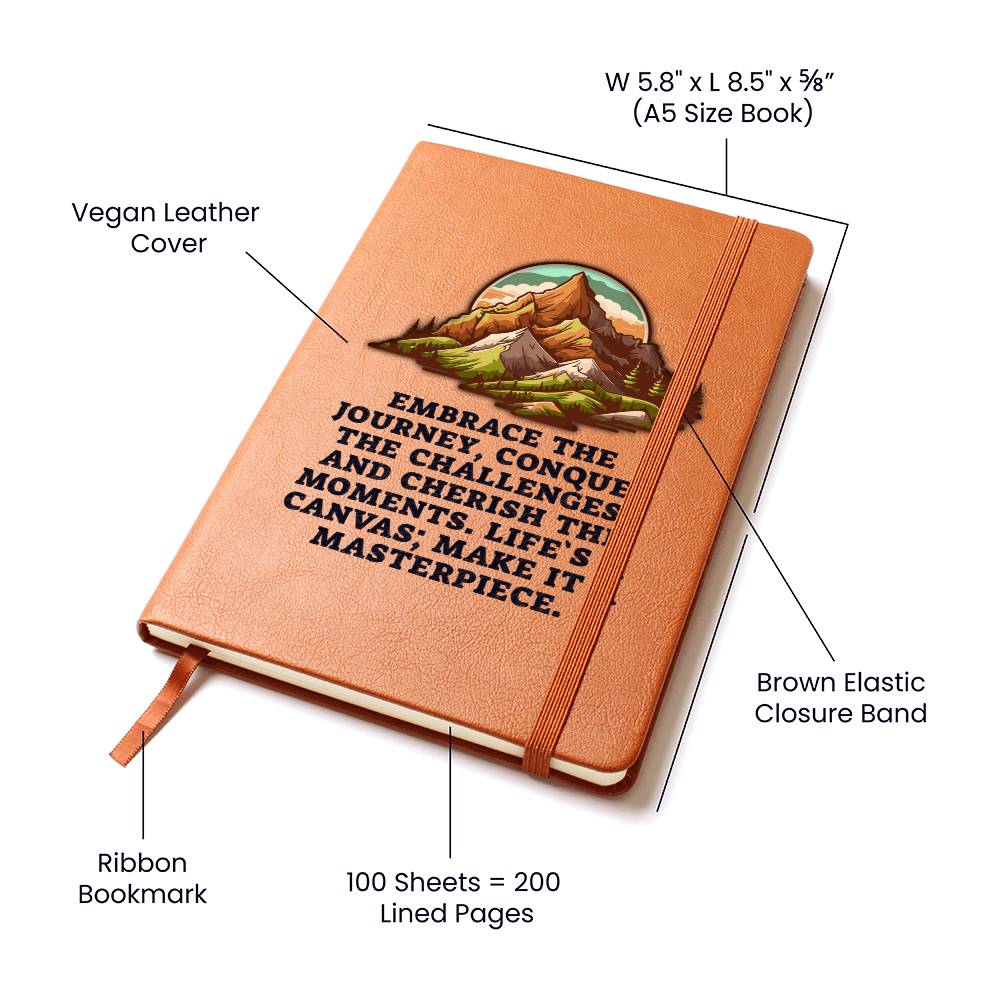 Embrace the Journey - Vegan Leather Journal