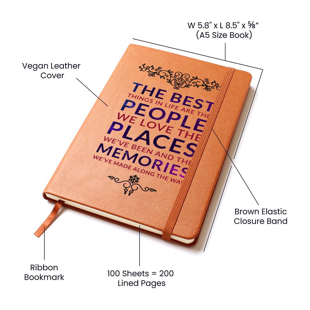 People, Places, Memories - Leather Journal