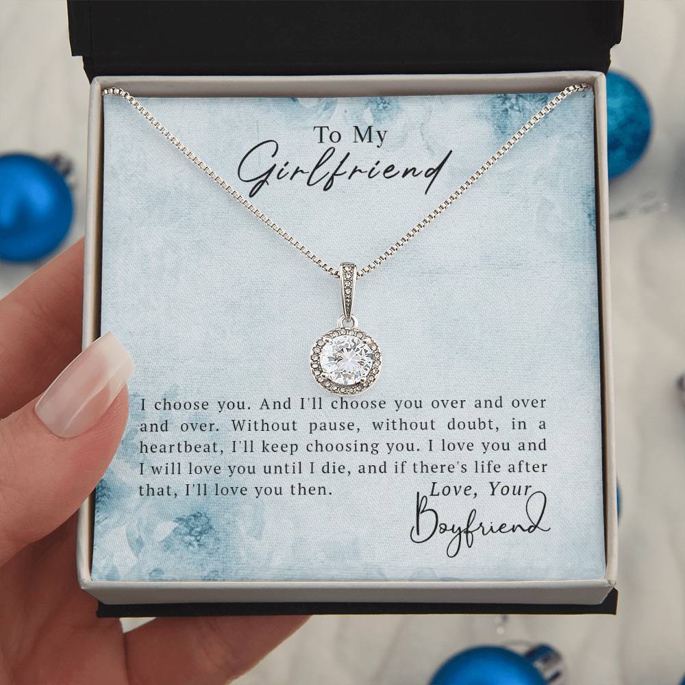 To My Girlfriend - Eternal Hope Necklace- GOLD FINSIH