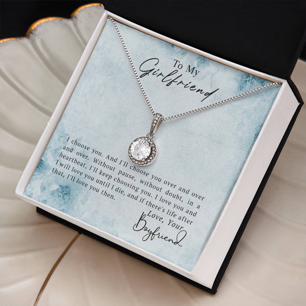 To My Girlfriend - Eternal Hope Necklace- GOLD FINSIH