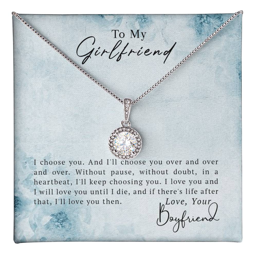 To My Girlfriend - Eternal Hope Necklace- GOLD FINSIH