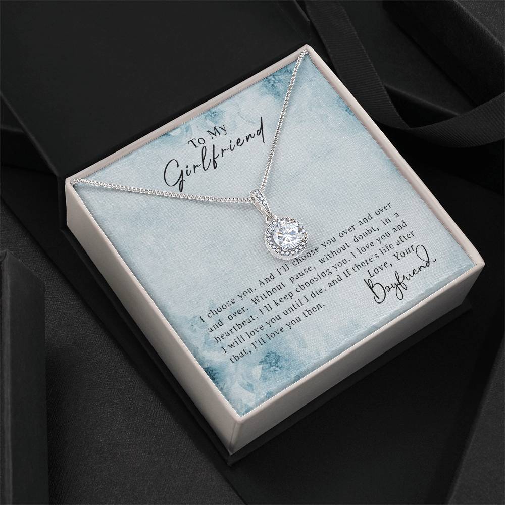 To My Girlfriend - Eternal Hope Necklace- GOLD FINSIH