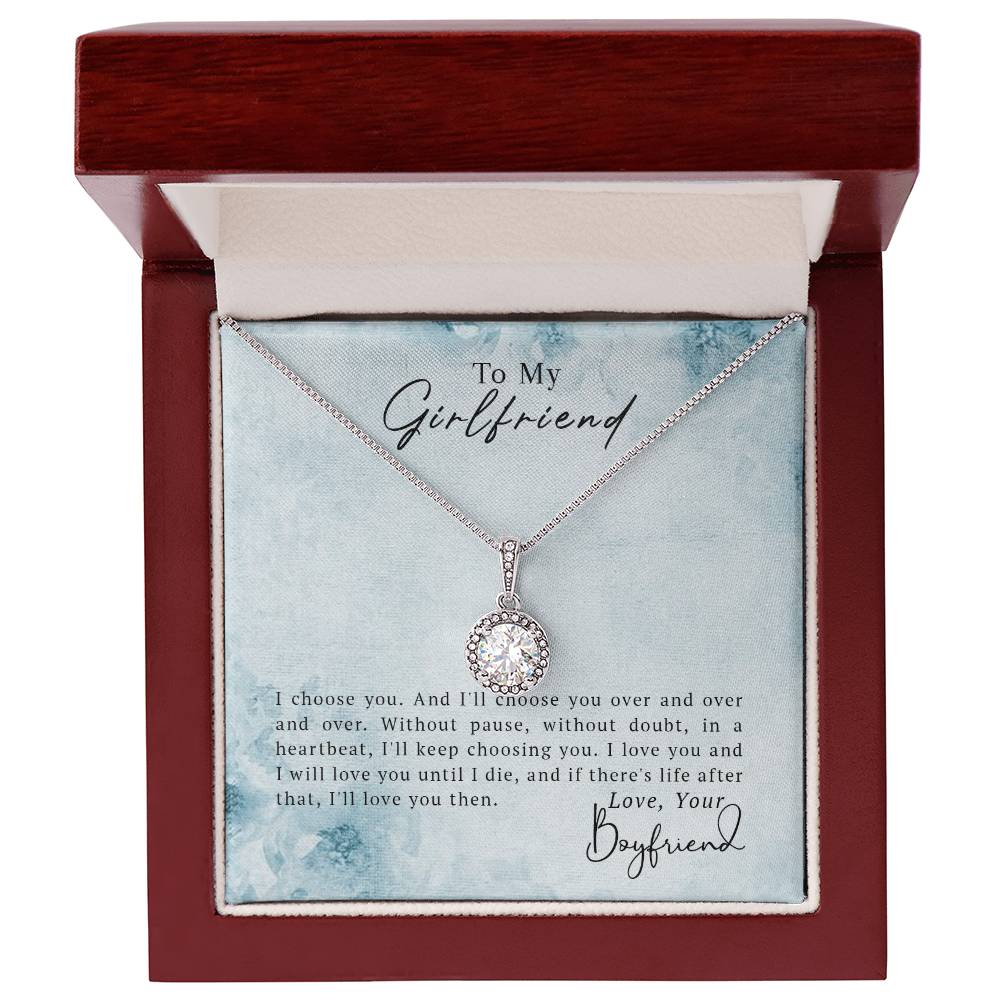 To My Girlfriend - Eternal Hope Necklace- GOLD FINSIH