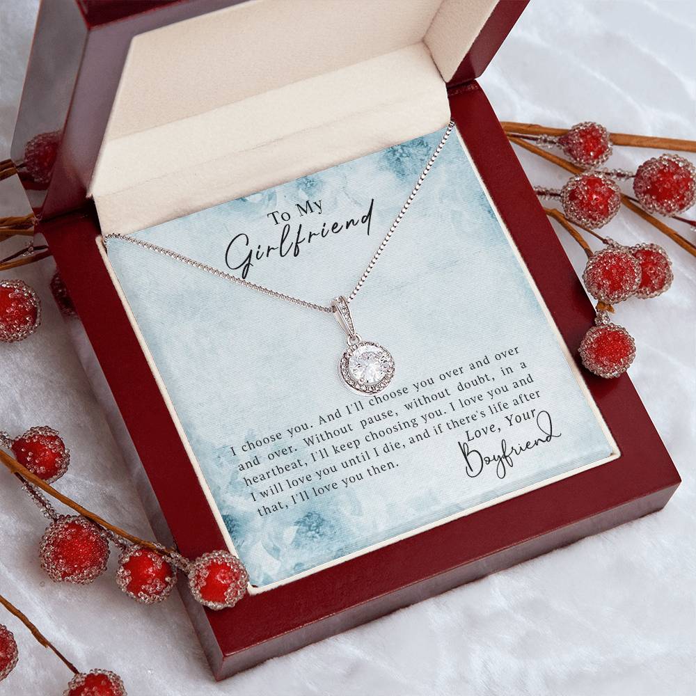 To My Girlfriend - Eternal Hope Necklace- GOLD FINSIH