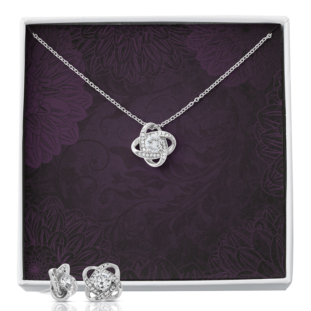 Love Knot Necklace & Earring Set - SALE!