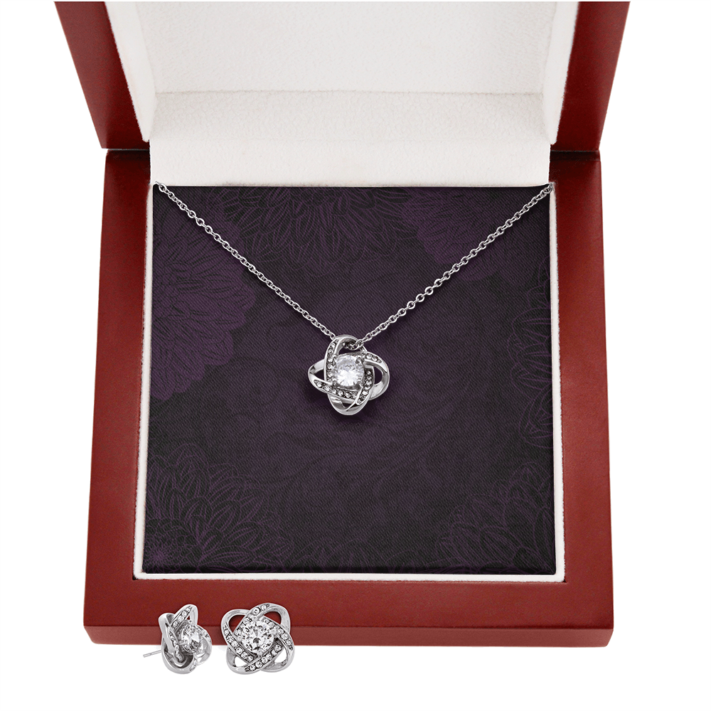 Love Knot Necklace & Earring Set - SALE!