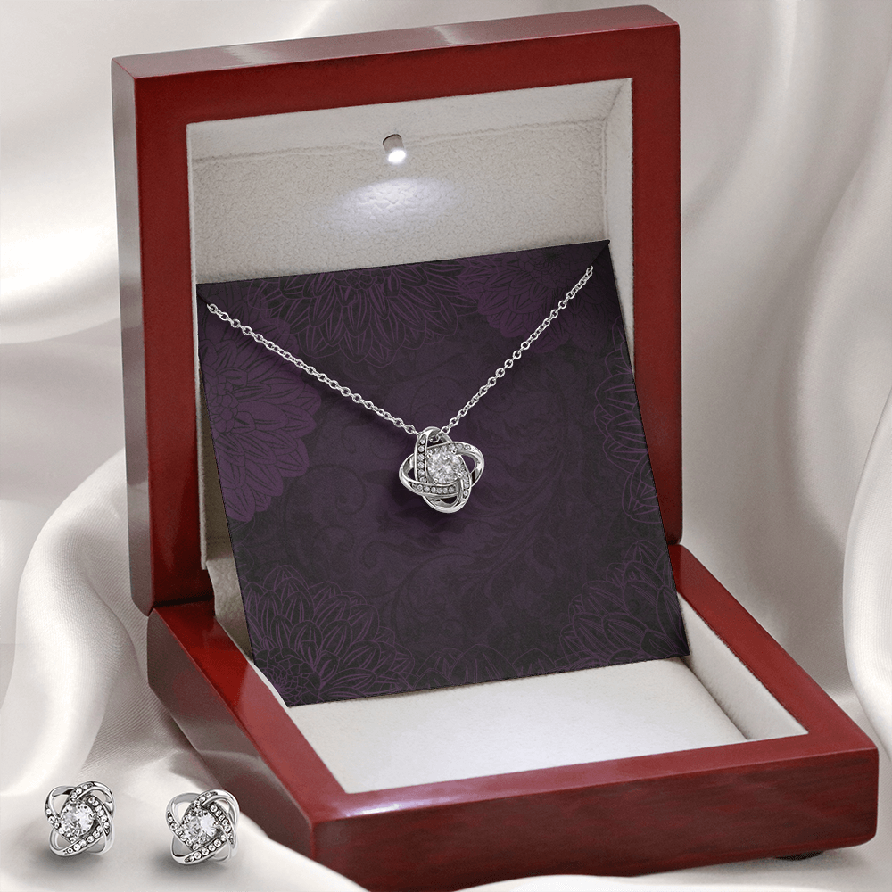 Love Knot Necklace & Earring Set - SALE!