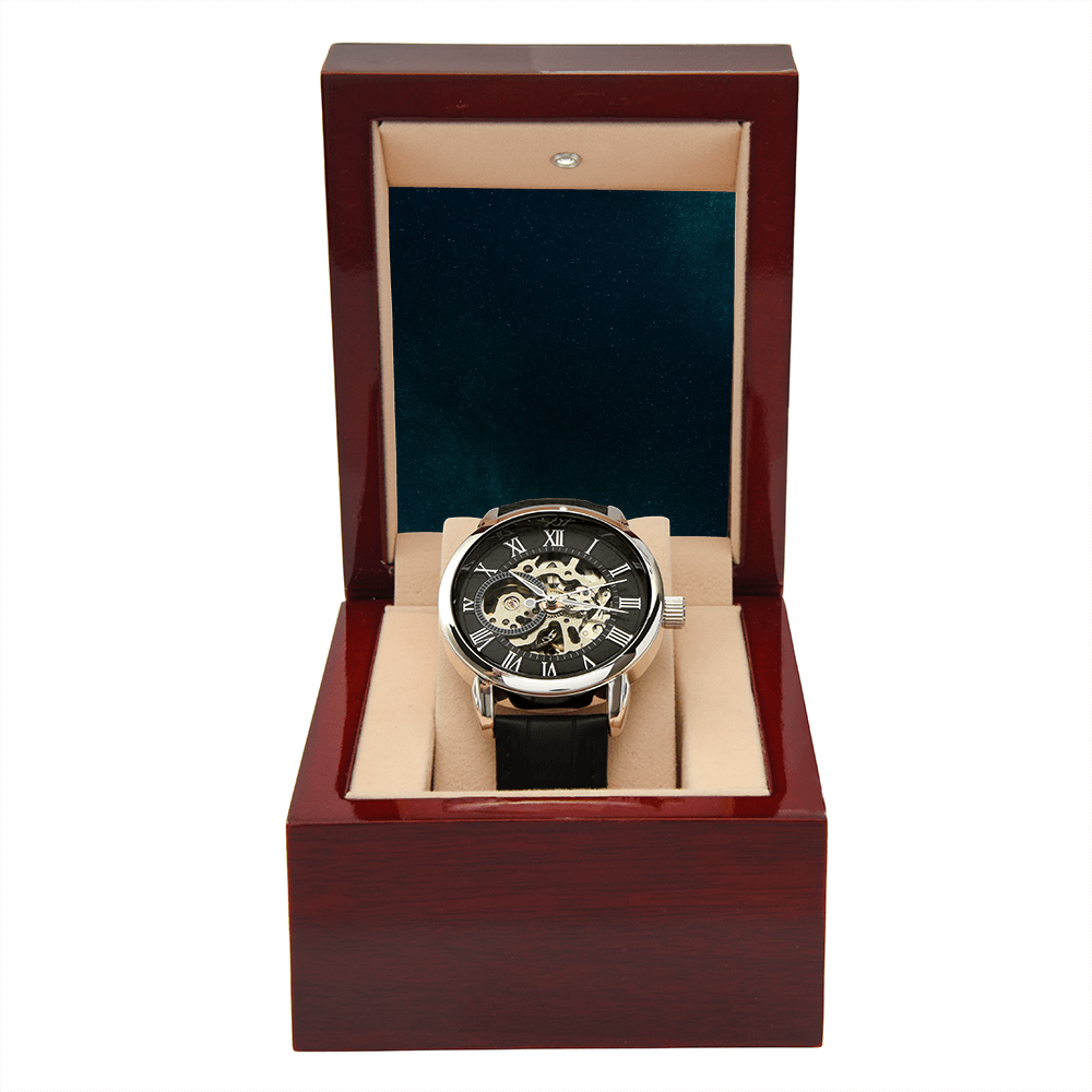 Openwork Watch - Runs on motion - For Men - SALE!