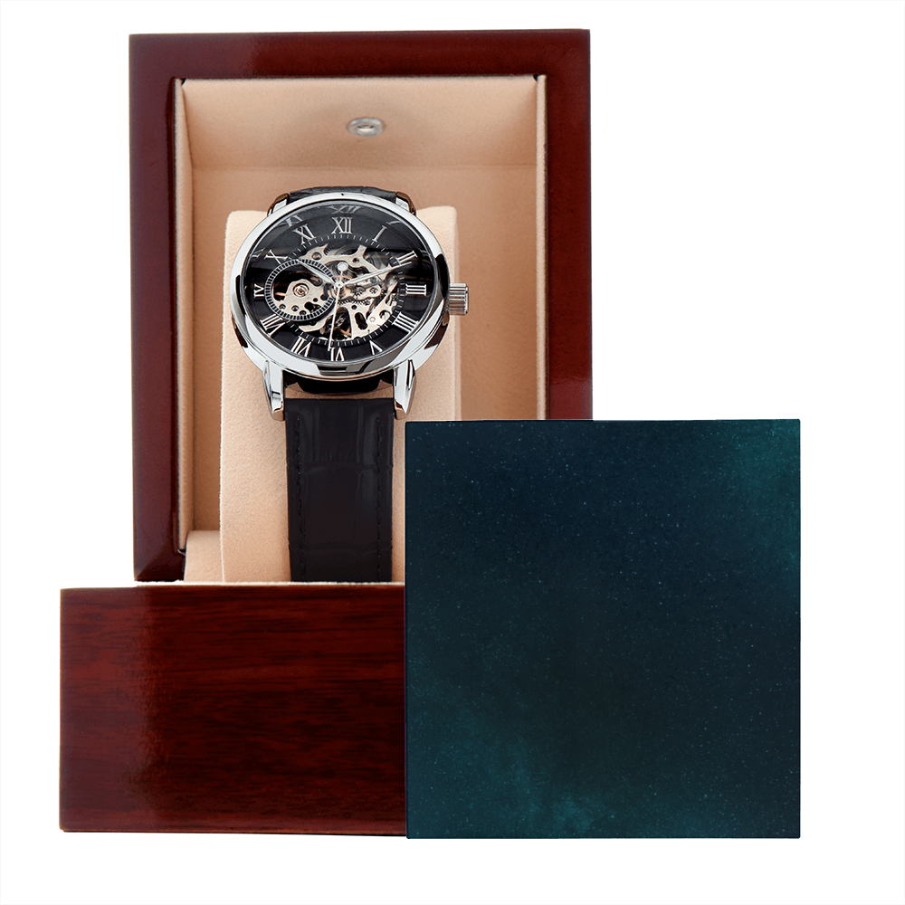 Openwork Watch - Runs on motion - For Men - SALE!