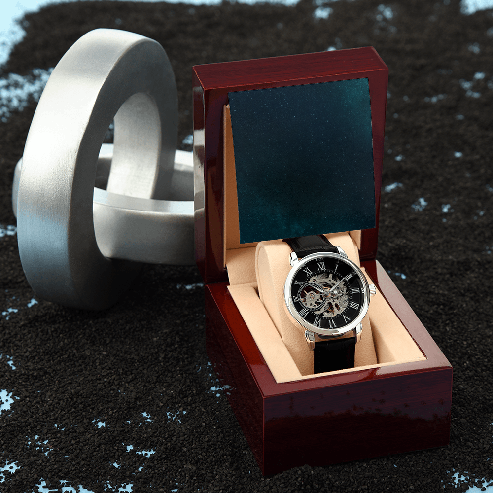 Openwork Watch - Runs on motion - For Men - SALE!