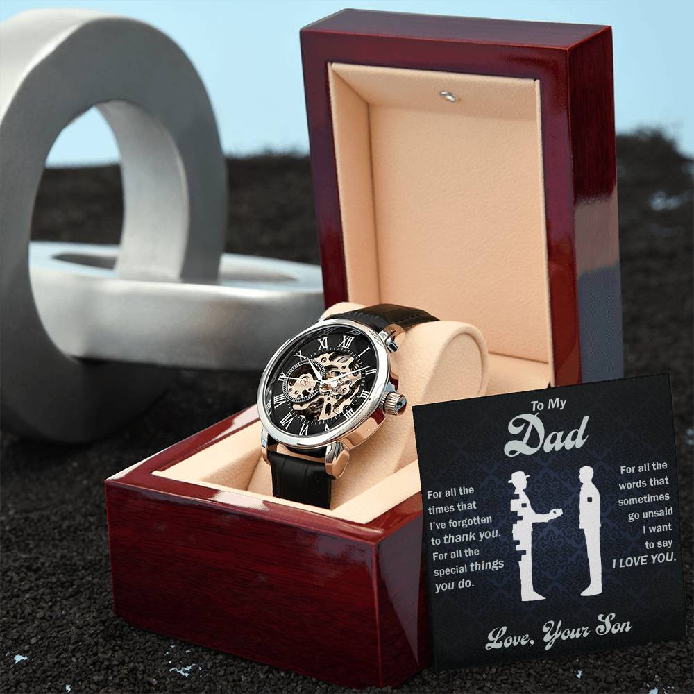 For all That You Do DAD - Openwork Watch - Automatic - SALE!!!
