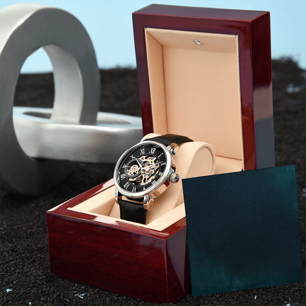 Openwork Watch - Runs on motion - For Men - SALE!