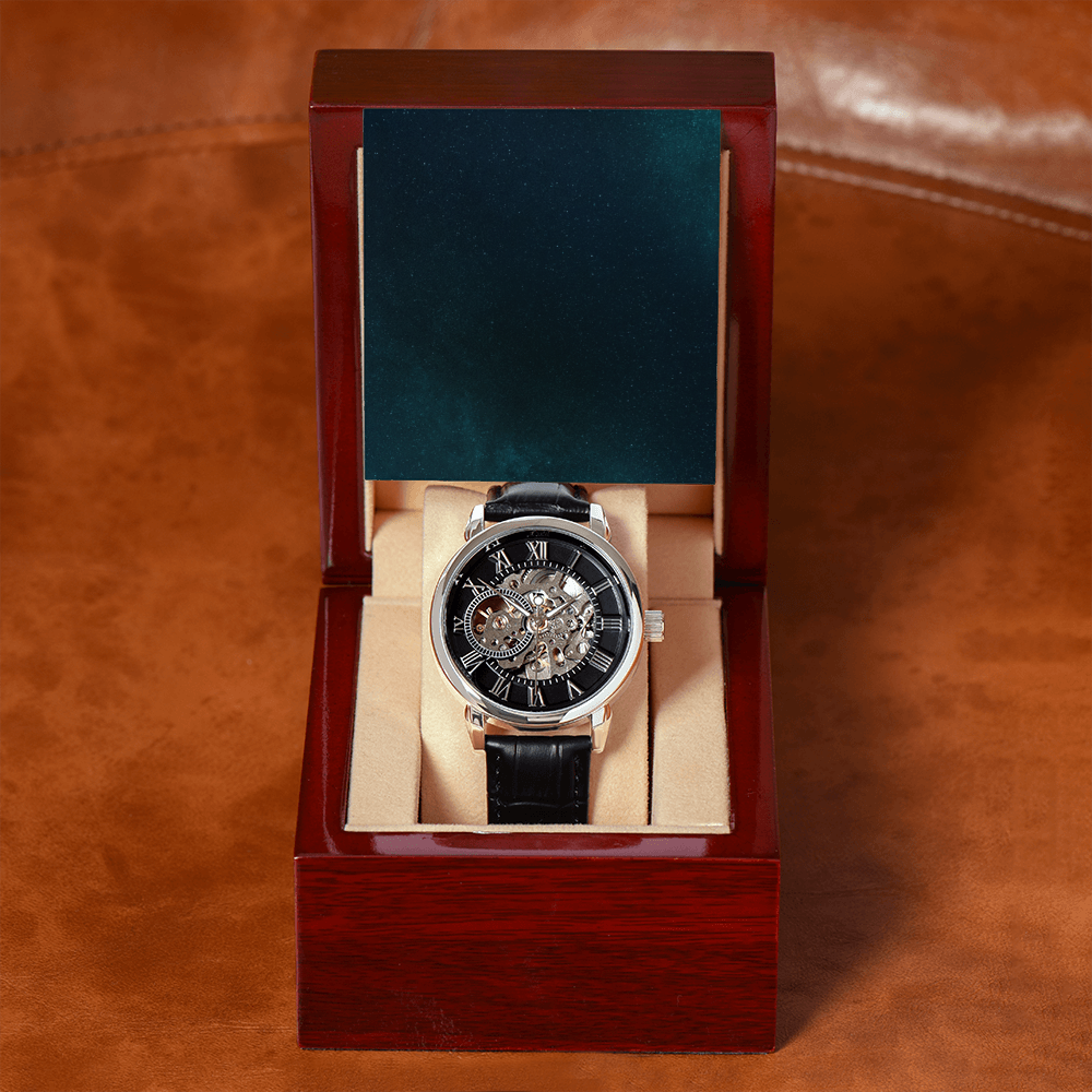 Openwork Watch - Runs on motion - For Men - SALE!