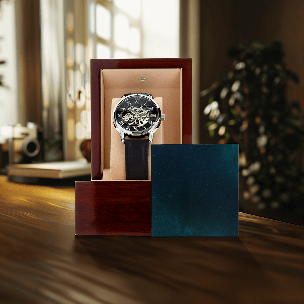 Openwork Watch - Runs on motion - For Men - SALE!