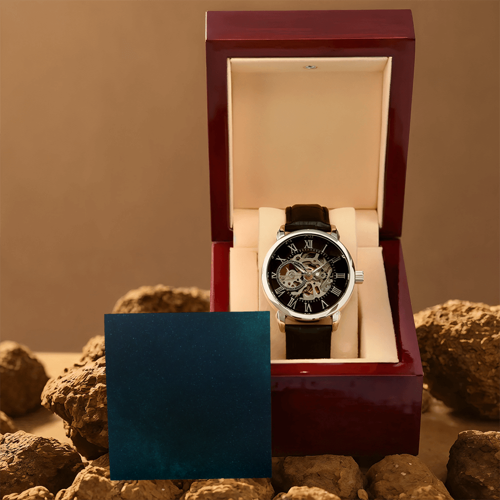 Openwork Watch - Runs on motion - For Men - SALE!