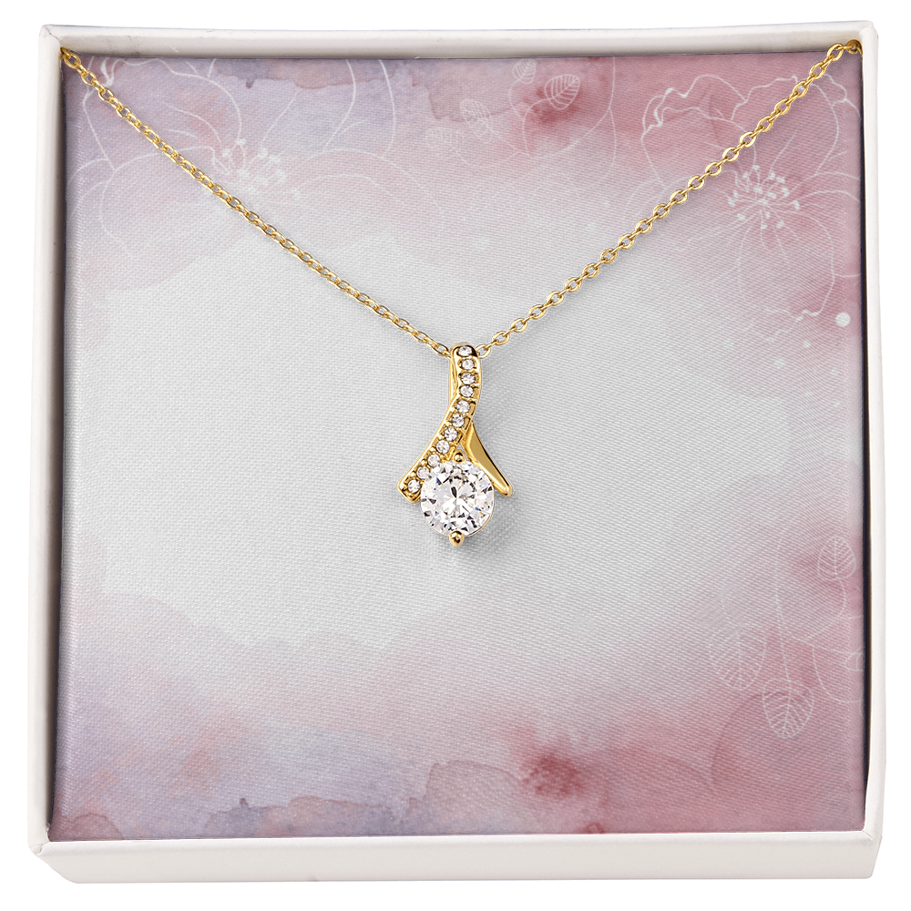 Alluring Beauty Necklace-  GOLD FINISH - SALE!