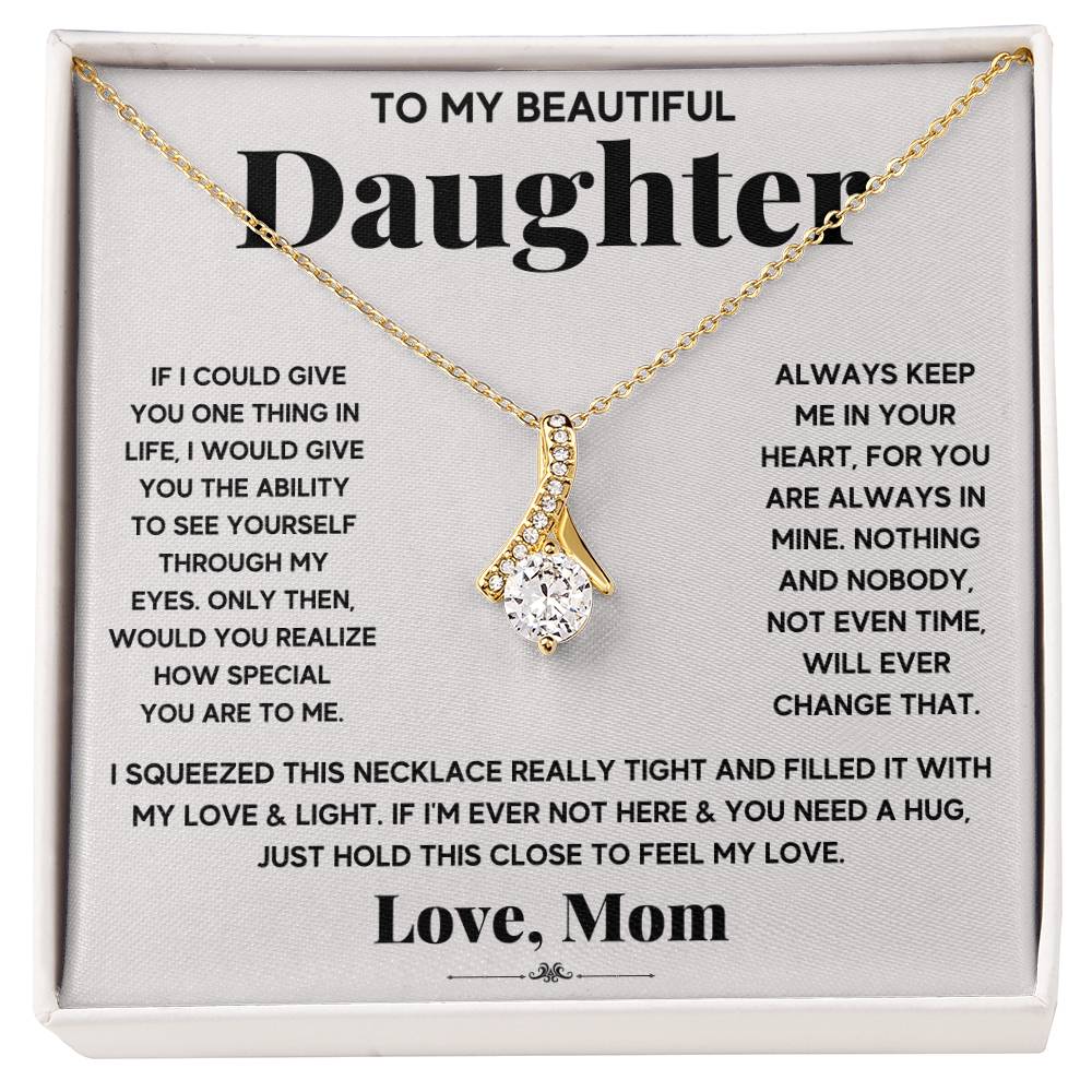 My Daughter My Everything - Alluring Beauty Necklace - GOLD FINISH