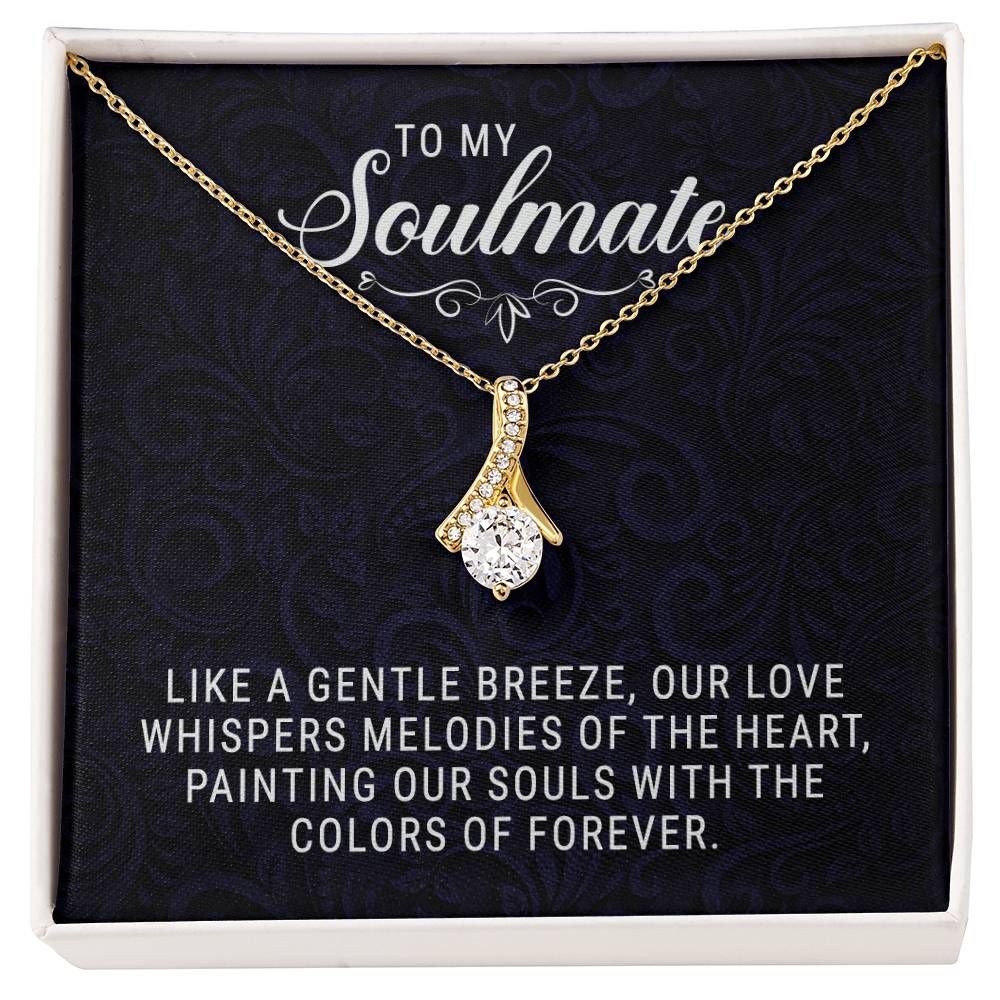 To My Soulmate - Allruing Beauty Necklace- GOLD FINISH