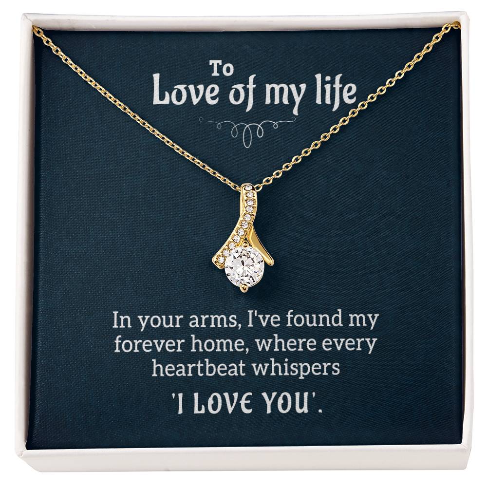 The Love Of My Life - Alluring Beauty Necklace- GOLD FINISH