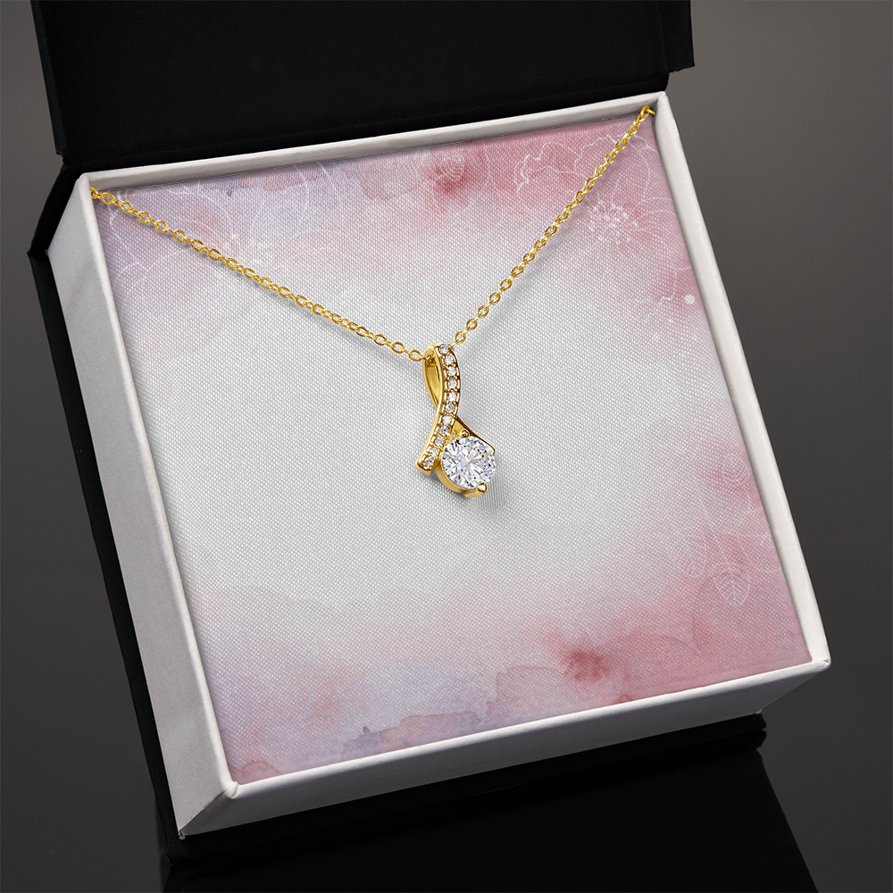 Alluring Beauty Necklace-  GOLD FINISH - SALE!