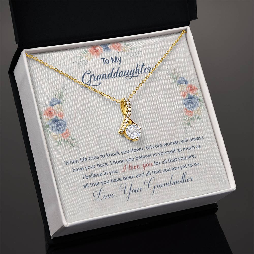 I Have Your Back - Alluring Beauty Necklace -GOLD FINISH