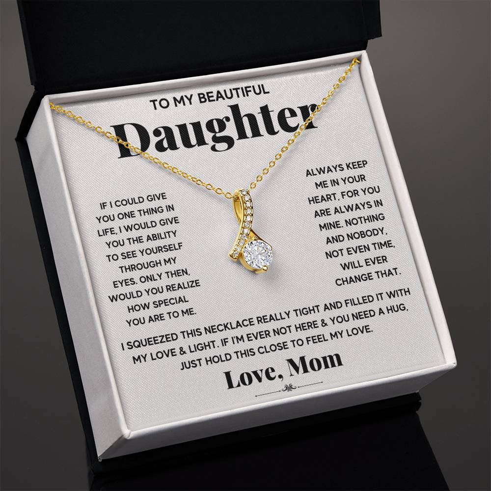 My Daughter My Everything - Alluring Beauty Necklace - GOLD FINISH