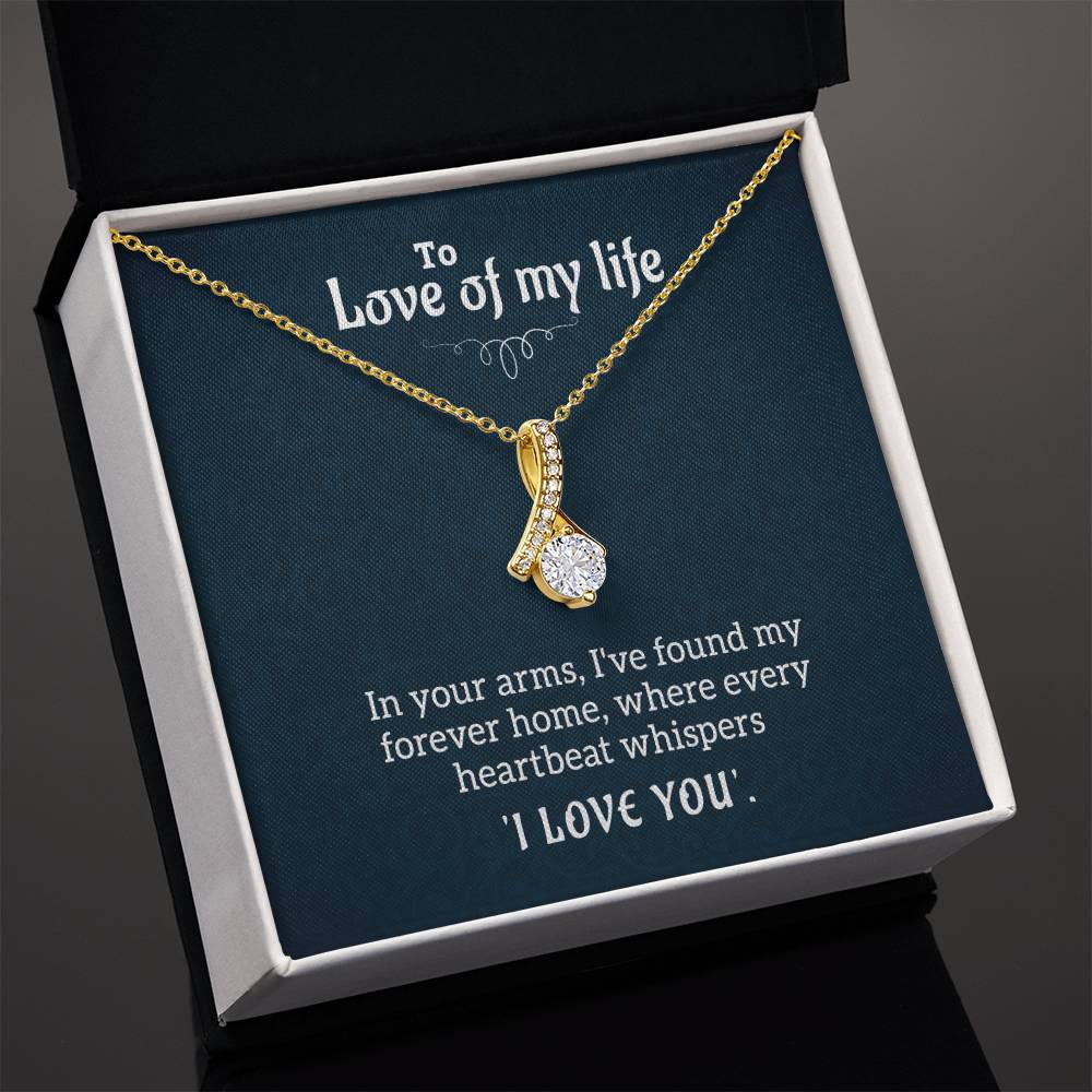 The Love Of My Life - Alluring Beauty Necklace- GOLD FINISH