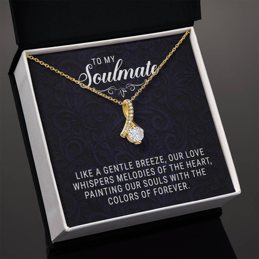To My Soulmate - Allruing Beauty Necklace- GOLD FINISH