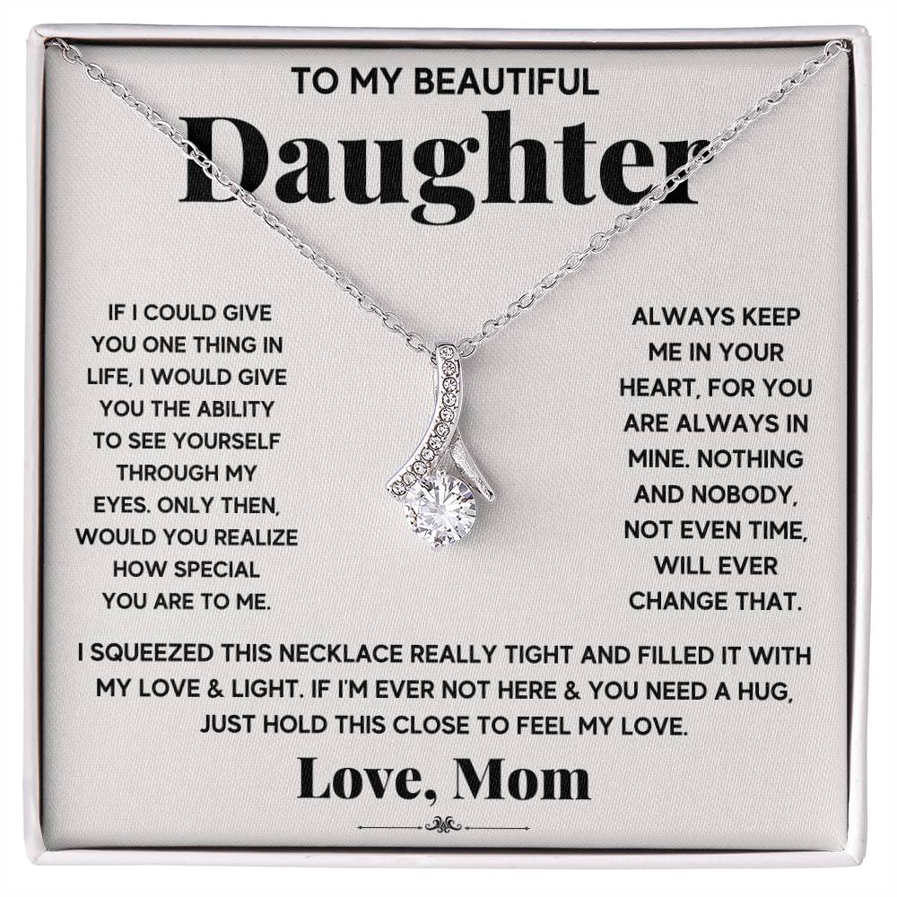 My Daughter My Everything - Alluring Beauty Necklace - GOLD FINISH