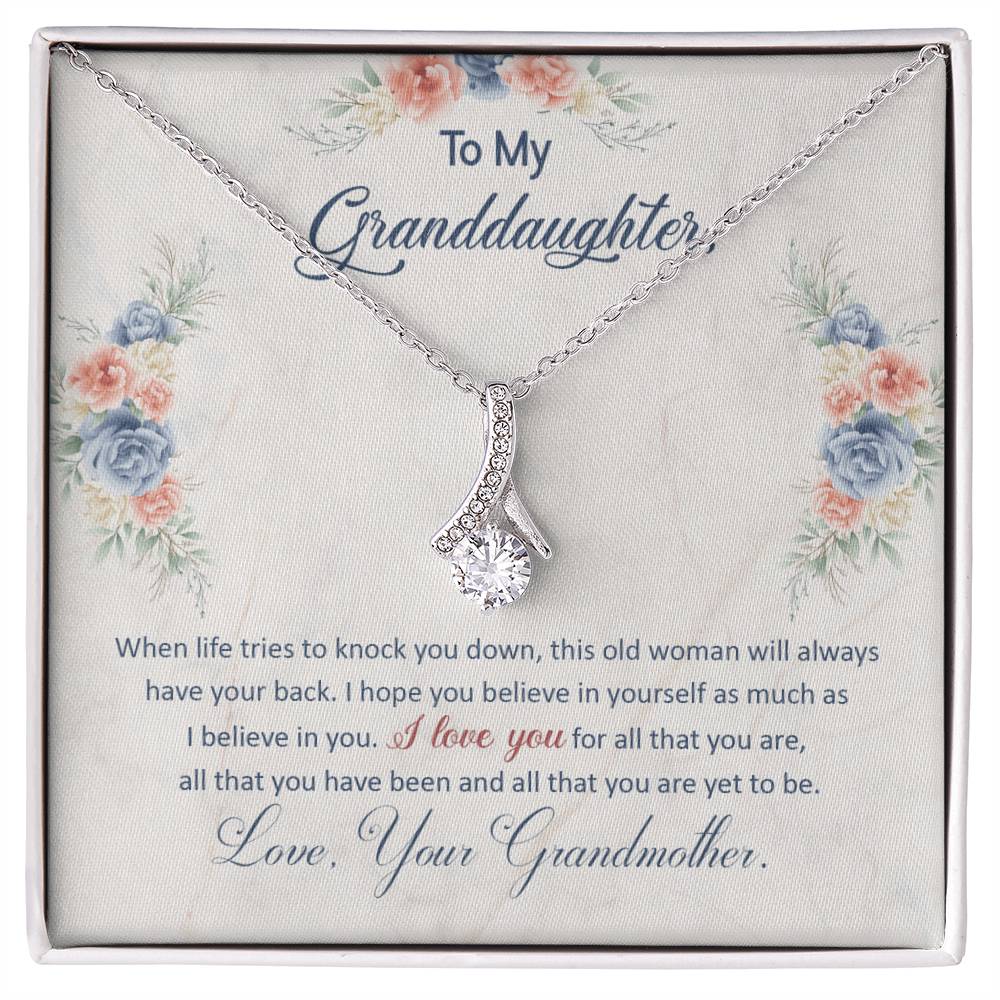 I Have Your Back - Alluring Beauty Necklace -GOLD FINISH