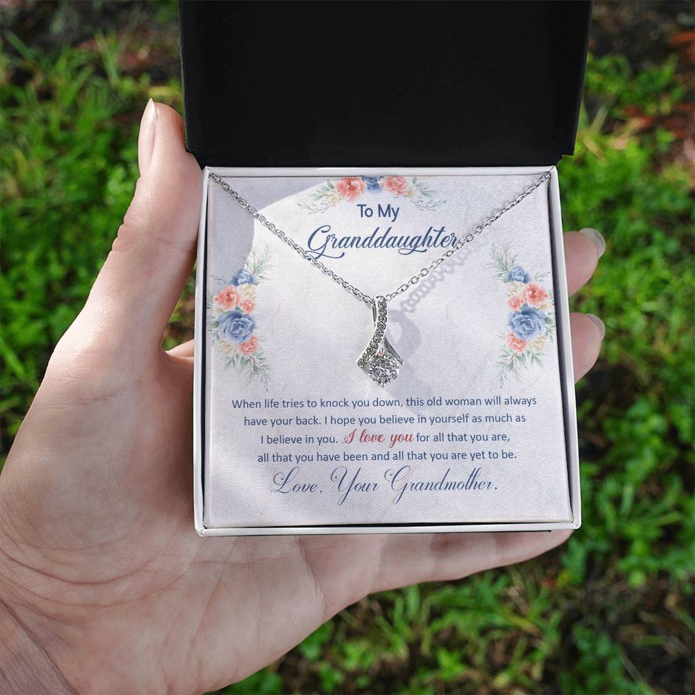 I Have Your Back - Alluring Beauty Necklace -GOLD FINISH