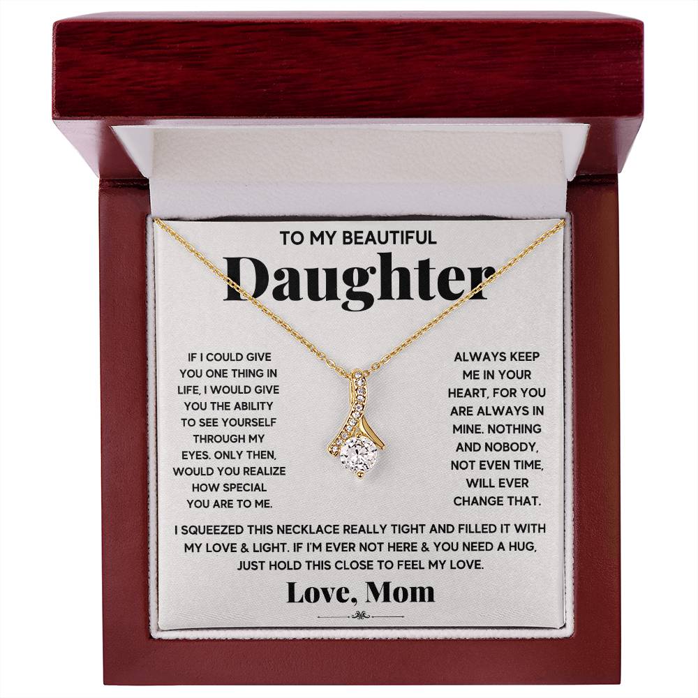 My Daughter My Everything - Alluring Beauty Necklace - GOLD FINISH