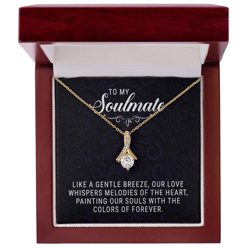 To My Soulmate - Allruing Beauty Necklace- GOLD FINISH