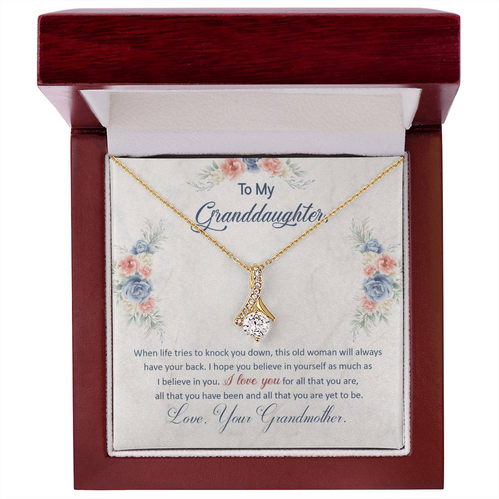 I Have Your Back - Alluring Beauty Necklace -GOLD FINISH